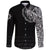 Viking Long Sleeve Button Shirt Norse Raven Tattoo RLT12 - Wonder Print Shop