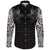 Viking Long Sleeve Button Shirt Odin Huginn and Muninn Rune RLT12 - Wonder Print Shop