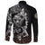Viking Long Sleeve Button Shirt Bear Claws and Viking Hammer RLT12 - Wonder Print Shop