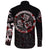 Viking Long Sleeve Button Shirt Fierce Blood Wolf Symbol Of A Viking Nordic RLT12 - Wonder Print Shop