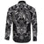 Viking Long Sleeve Button Shirt Fenrir and Skoll and Hati RLT12 - Wonder Print Shop