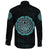 Viking Long Sleeve Button Shirt Viking Bear Claws Cyan Tattoo RLT12 - Wonder Print Shop