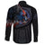 Viking Long Sleeve Button Shirt Viking Fenrir Wolf 3D RLT12 - Wonder Print Shop