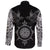 Viking Long Sleeve Button Shirt Odin Huginn and Muninn Rune RLT12 - Wonder Print Shop