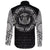 Viking Long Sleeve Button Shirt Huginn and Muniin With Mjolnir RLT12 - Wonder Print Shop
