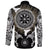 Viking Long Sleeve Button Shirt Raven, Valknut and Vegvisir RLT12 - Wonder Print Shop