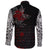 Viking Long Sleeve Button Shirt The Raven Of Odin Rune Blood RLT12 - Wonder Print Shop
