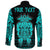 (Custom ) Viking Tyr Tattoo Cyan Long Sleeve Button Shirt RLT12 - Wonder Print Shop