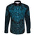 Viking Long Sleeve Button Shirt Odin With Raven RLT12 - Wonder Print Shop