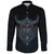 Viking Long Sleeve Button Shirt Odin Angry RLT12 - Wonder Print Shop