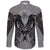 Viking Long Sleeve Button Shirt Raven Valknut RLT12 - Wonder Print Shop