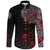 Viking Long Sleeve Button Shirt Raven Celtic Tattoo Blood RLT12 - Wonder Print Shop