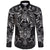 Viking Long Sleeve Button Shirt Fenrir and Skoll and Hati RLT12 - Wonder Print Shop