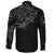 Viking Long Sleeve Button Shirt Fenrir Norse Wolf Thunderstorm RLT12 - Wonder Print Shop