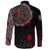 Viking Long Sleeve Button Shirt Raven Celtic Tattoo Blood RLT12 - Wonder Print Shop