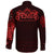 Viking Long Sleeve Button Shirt Fenrir Wolf Red RLT12 - Wonder Print Shop