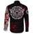 Viking Long Sleeve Button Shirt, Raven Blood RLT12 - Wonder Print Shop