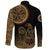 Viking Long Sleeve Button Shirt Triskele Raven Celtic RLT12 - Wonder Print Shop