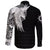 Viking Long Sleeve Button Shirt Mystical Raven Tattoo Special RLT12 - Wonder Print Shop