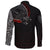 Viking Long Sleeve Button Shirt Wolf and Blood Moon RLT12 - Wonder Print Shop