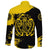 Viking Long Sleeve Button Shirt, Loki Bound Triskele Rune Gold RLT12 - Wonder Print Shop