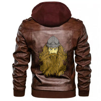 Viking Head Beard Leather Jacket RLT12 - Wonder Print Shop