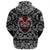 Viking Hoodie Head With Vintage with Bandana Paisley Style RLT12 - Wonder Print Shop