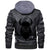 Viking Head On White Leather Jacket RLT12 - Wonder Print Shop