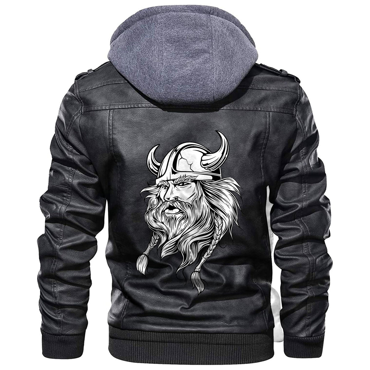 Viking Head Viking Leather Jacket RLT12 - Wonder Print Shop