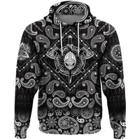 Viking Hoodie Helmet Crossed Axes with Bandana Paisley Style RLT12 - Wonder Print Shop