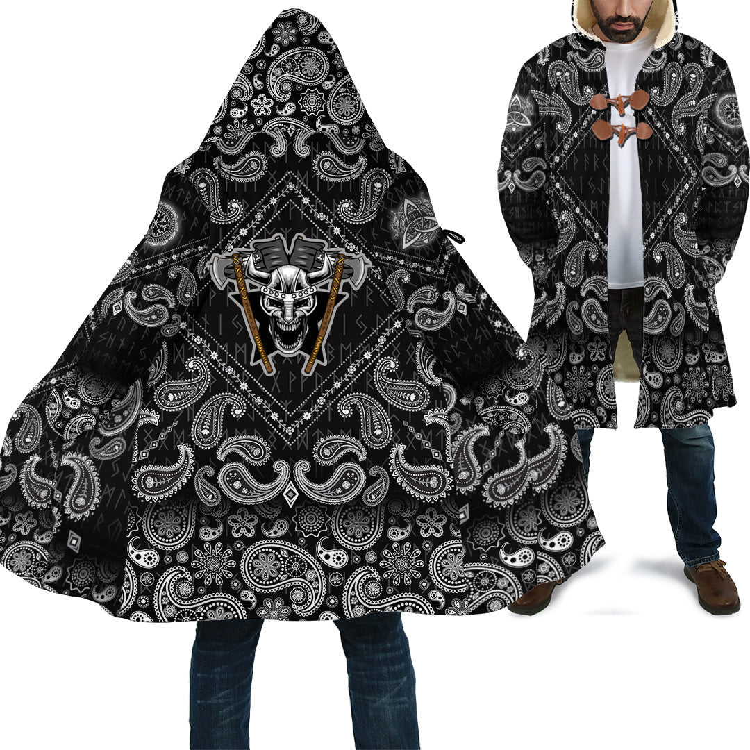 viking-cloak-helmet-head-with-bandana-paisley-style