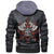 Viking Helmet Background Star Leather Jacket RLT12 - Wonder Print Shop