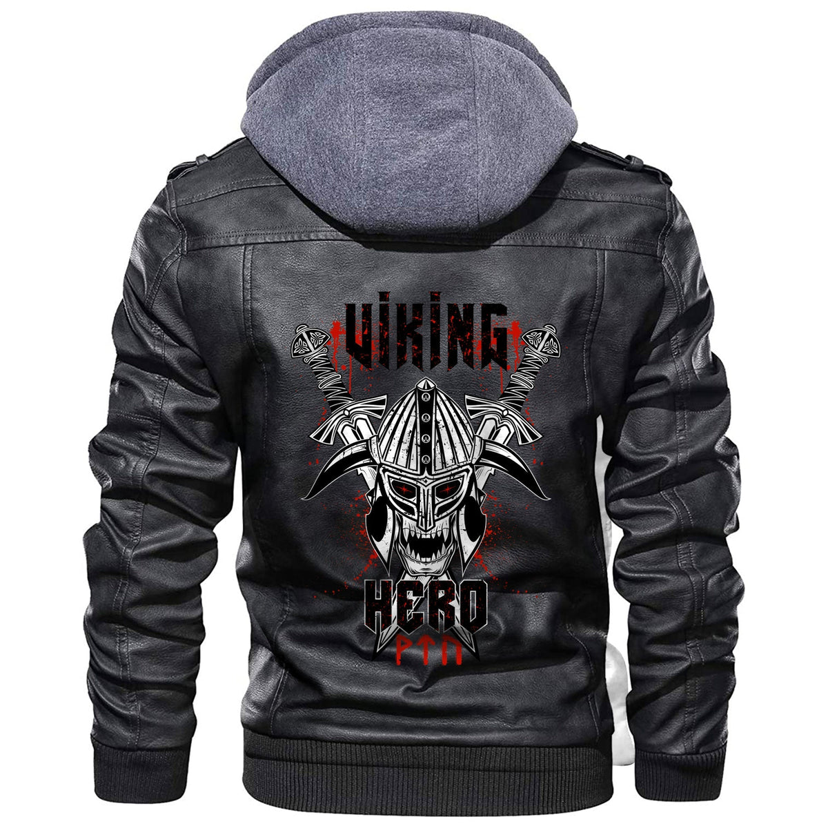 Viking Hero Leather Jacket RLT12 - Wonder Print Shop