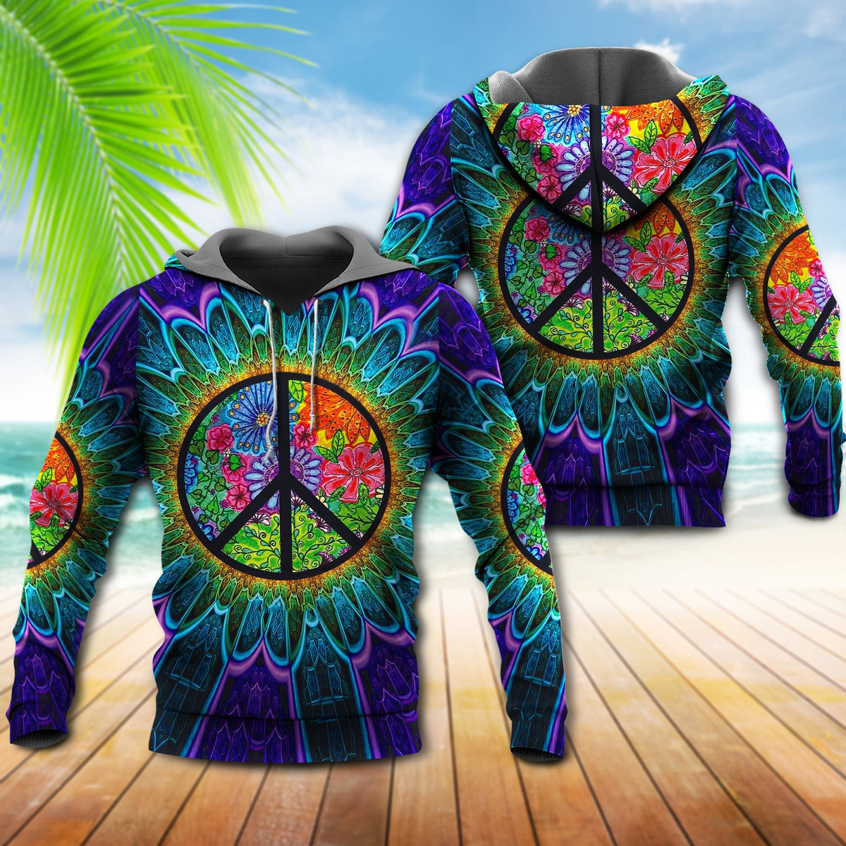 Hippie Style Lover Stunning Hoodie - Wonder Print Shop