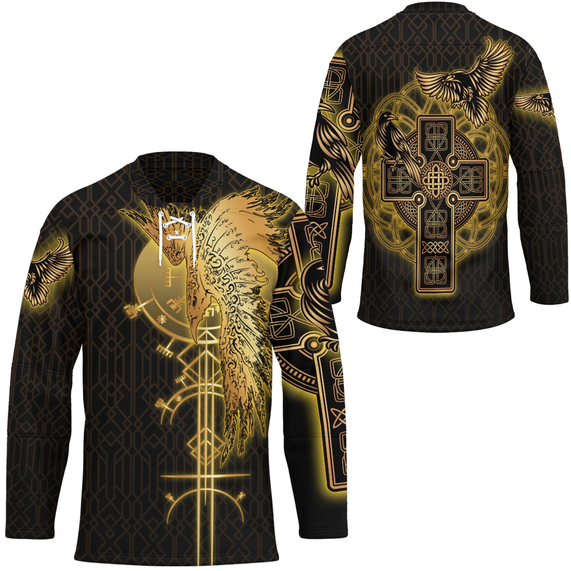wonder-print-clothing-viking-golden-ravens-tattoo-style-hockey-jersey