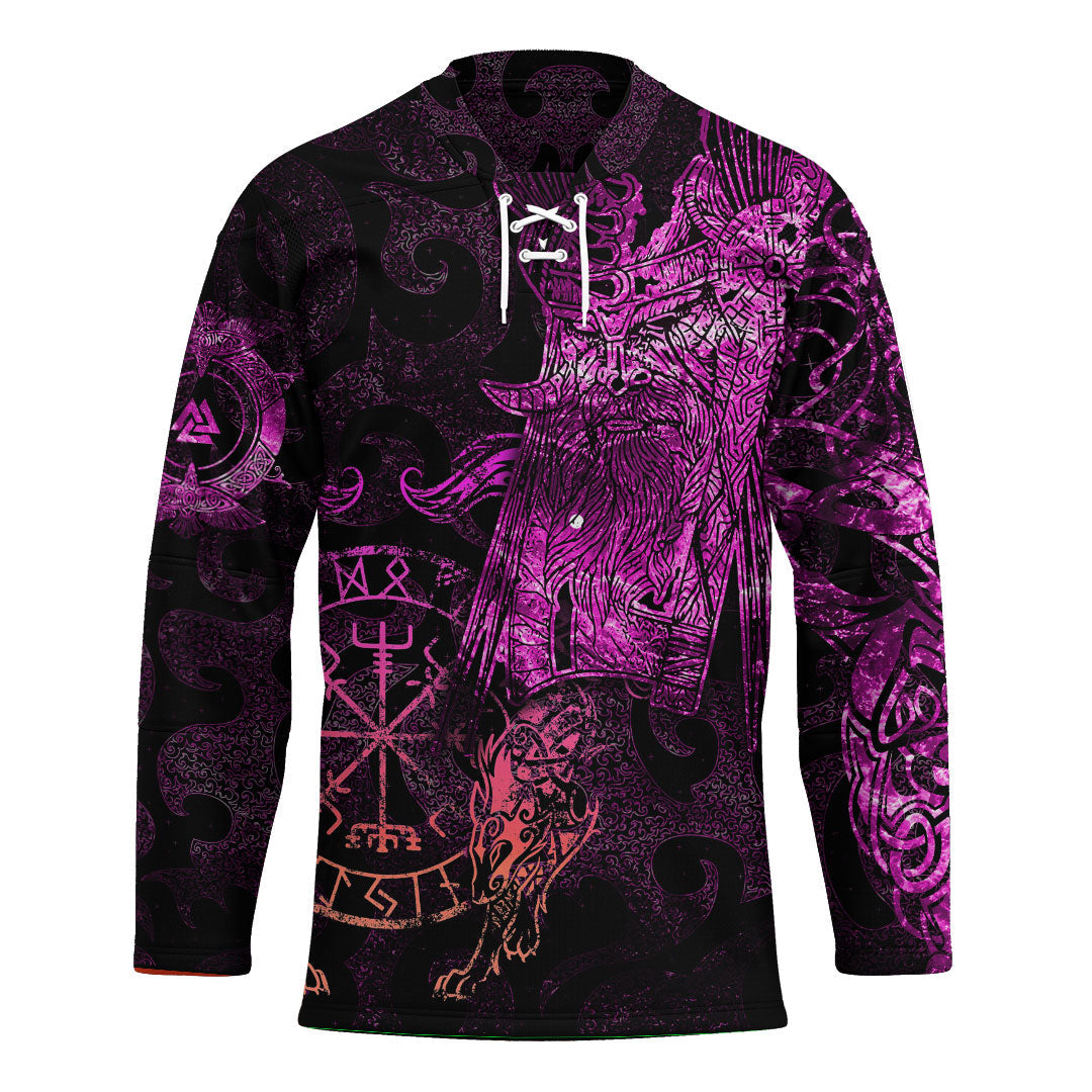 viking-clothing-viking-odin-tattoo-pink-version-hockey-jersey