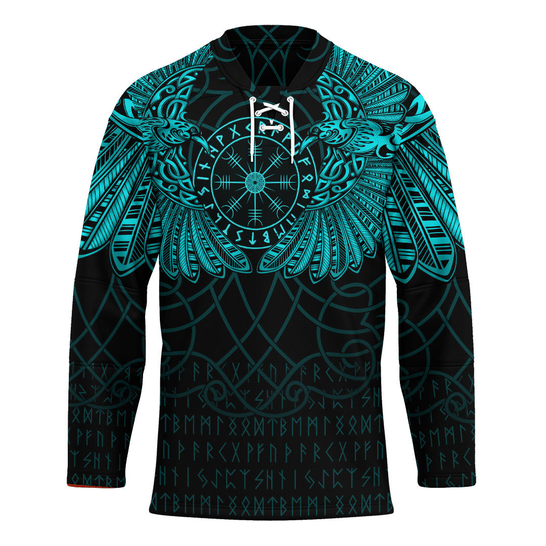 viking-clothing-viking-odins-celtic-two-ravens-cyan-version-hockey-jersey