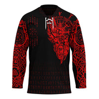 viking-clothing-viking-compass-vegvisir-tattoo-red-version-hockey-jersey