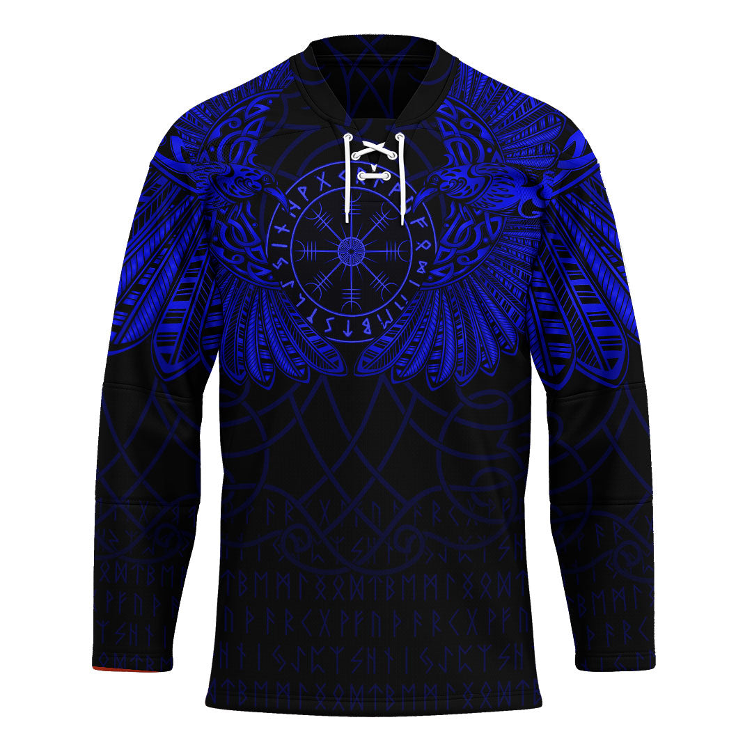 viking-clothing-viking-odins-celtic-two-ravens-blue-version-hockey-jersey
