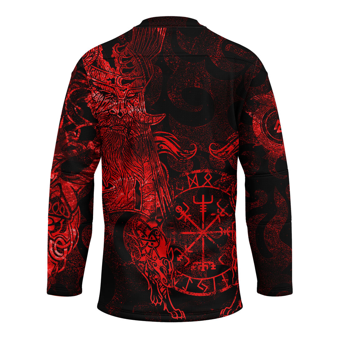viking-clothing-viking-odin-tattoo-red-version-hockey-jersey