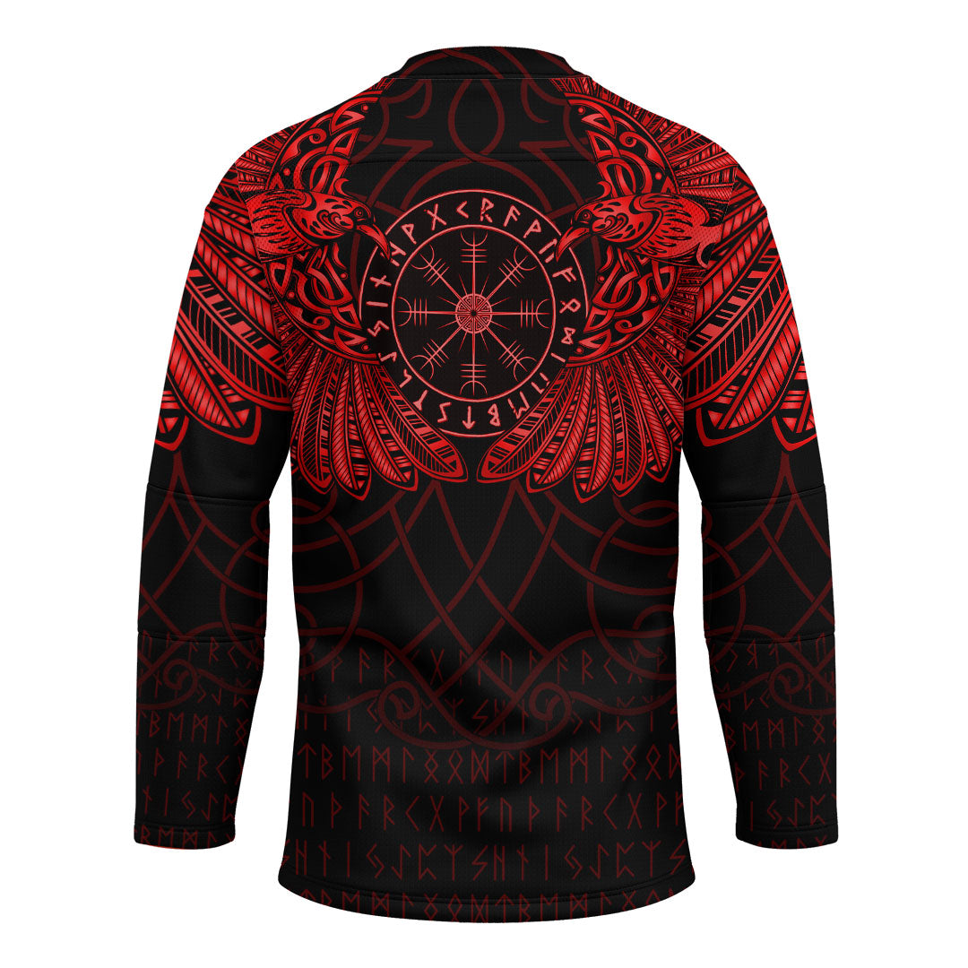 viking-clothing-viking-odins-celtic-two-ravens-red-version-hockey-jersey