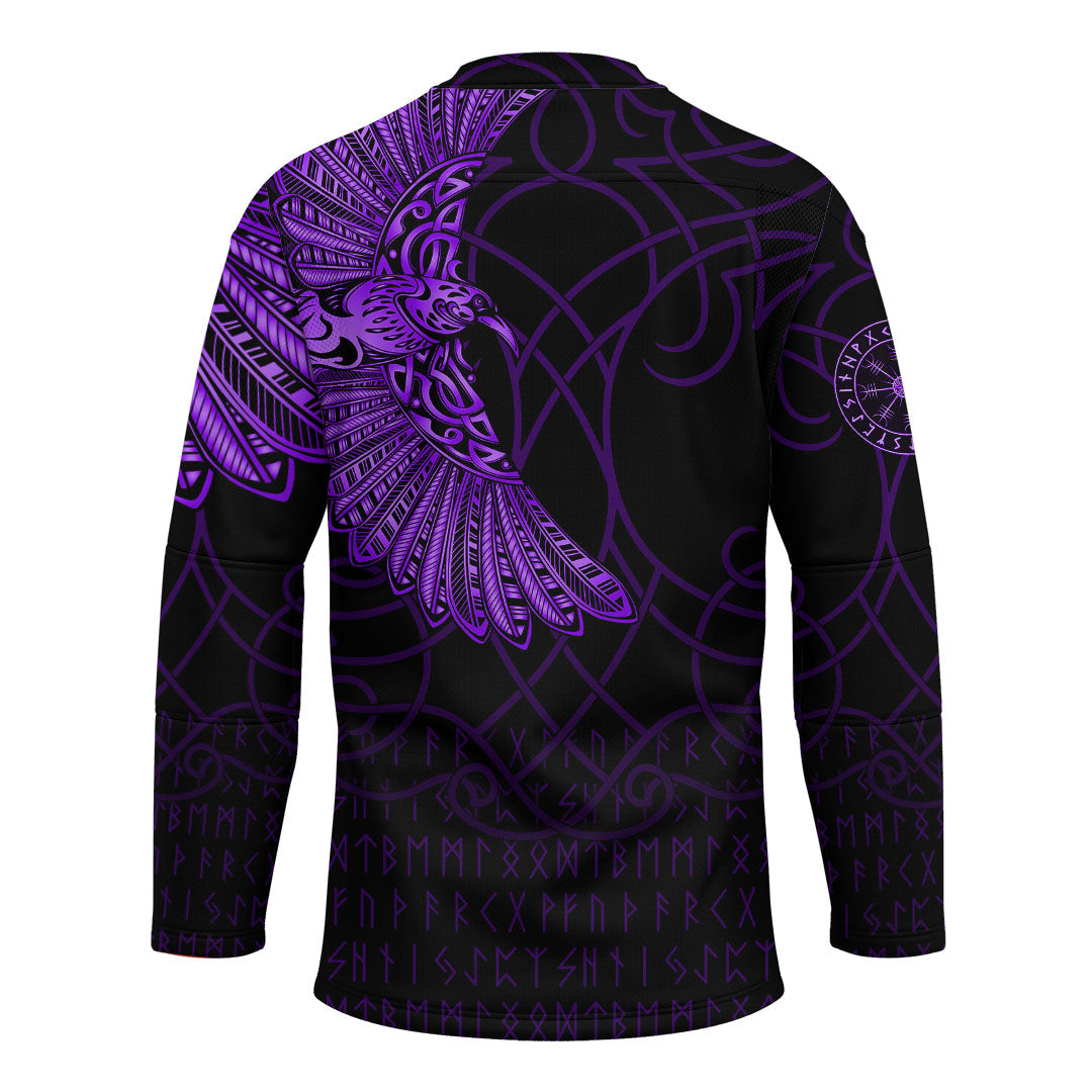 viking-clothing-viking-odins-raven-tattoo-purple-version-hockey-jersey