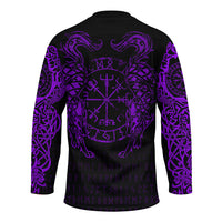 viking-clothing-viking-compass-vegvisir-tattoo-purple-version-hockey-jersey