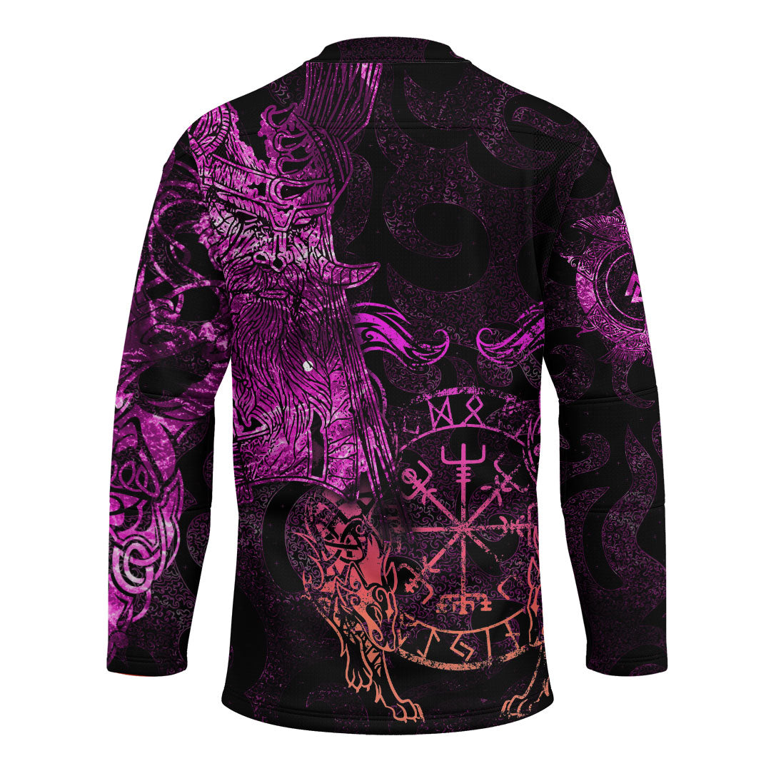 viking-clothing-viking-odin-tattoo-pink-version-hockey-jersey