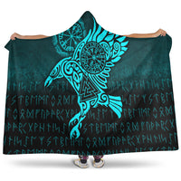 viking-hooded-blanket-raven-vegvisir-tattoo-cyan-version-hooded-blanket