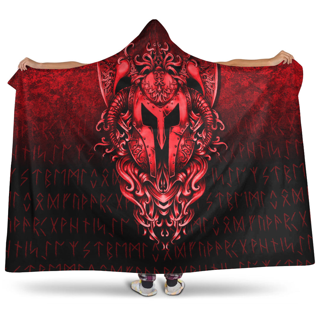 viking-hooded-blanket-the-armor-of-viking-red-version-hooded-blanket