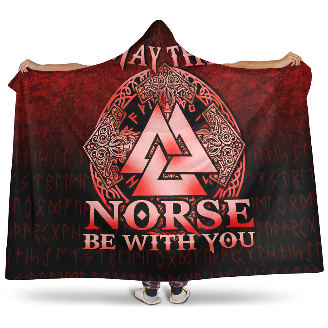viking-hooded-blanket-vegvisir-nordic-viking-rune-red-version-hooded-blanket