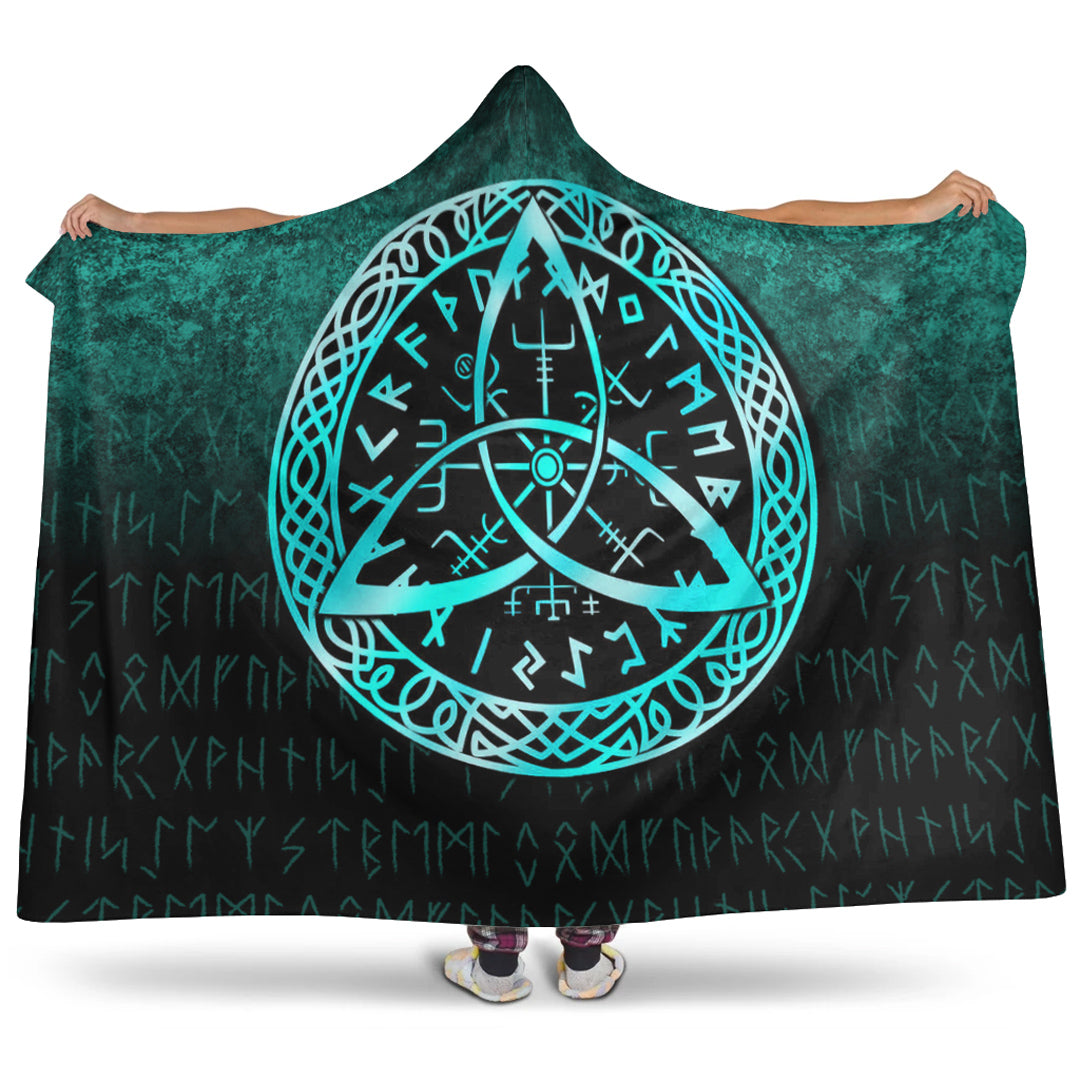 viking-hooded-blanket-vegvisir-nordic-viking-rune-cyan-versionhooded-blanket