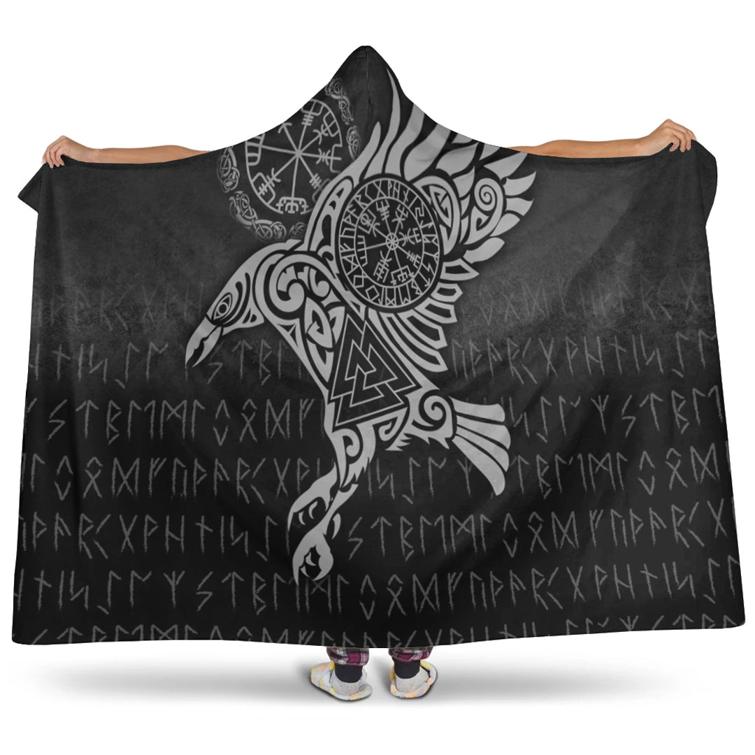 viking-hooded-blanket-raven-vegvisir-tattoo-special-version-hooded-blanket