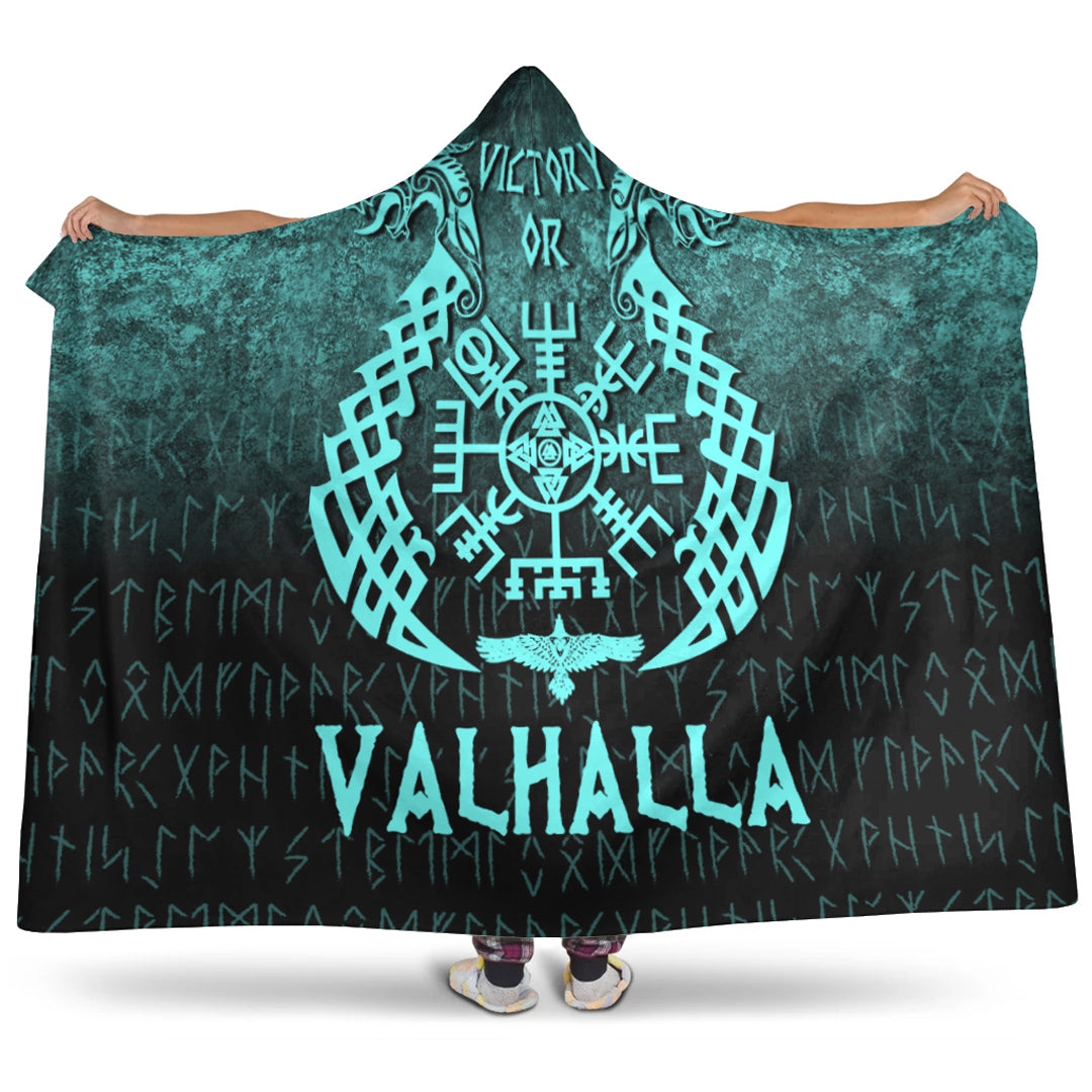 wonder-print-shop-hooded-blanket-victory-or-valhalla-cyan-version-hooded-blanket